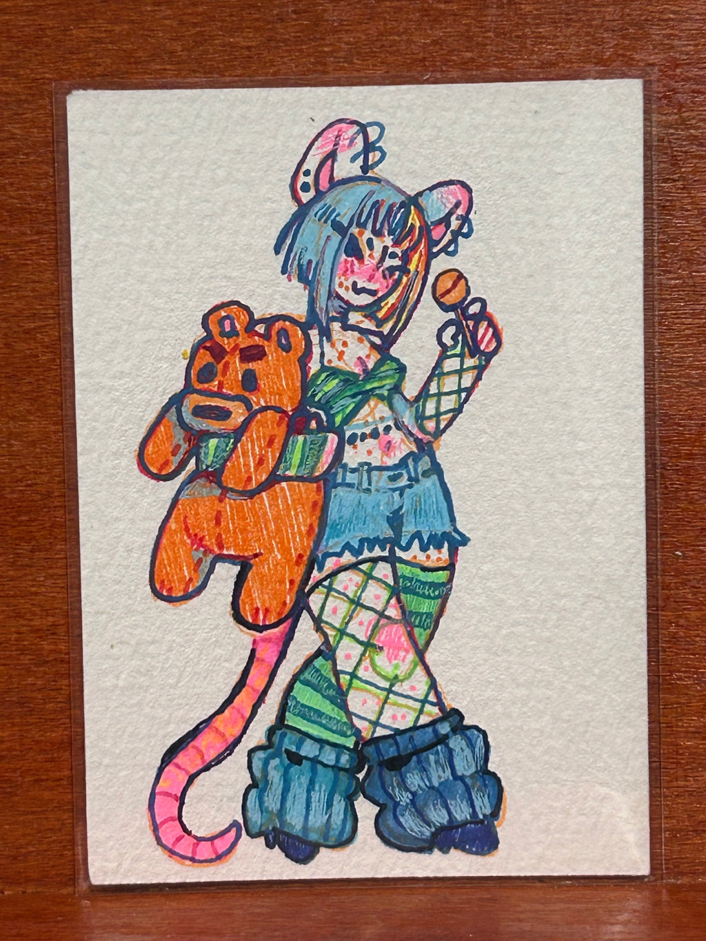 ACEO Mouse E-Girl