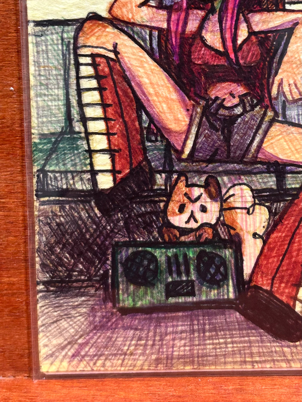 What Do You Want? Original ACEO Art Card, 2.5" x 3.5" Miniature Art