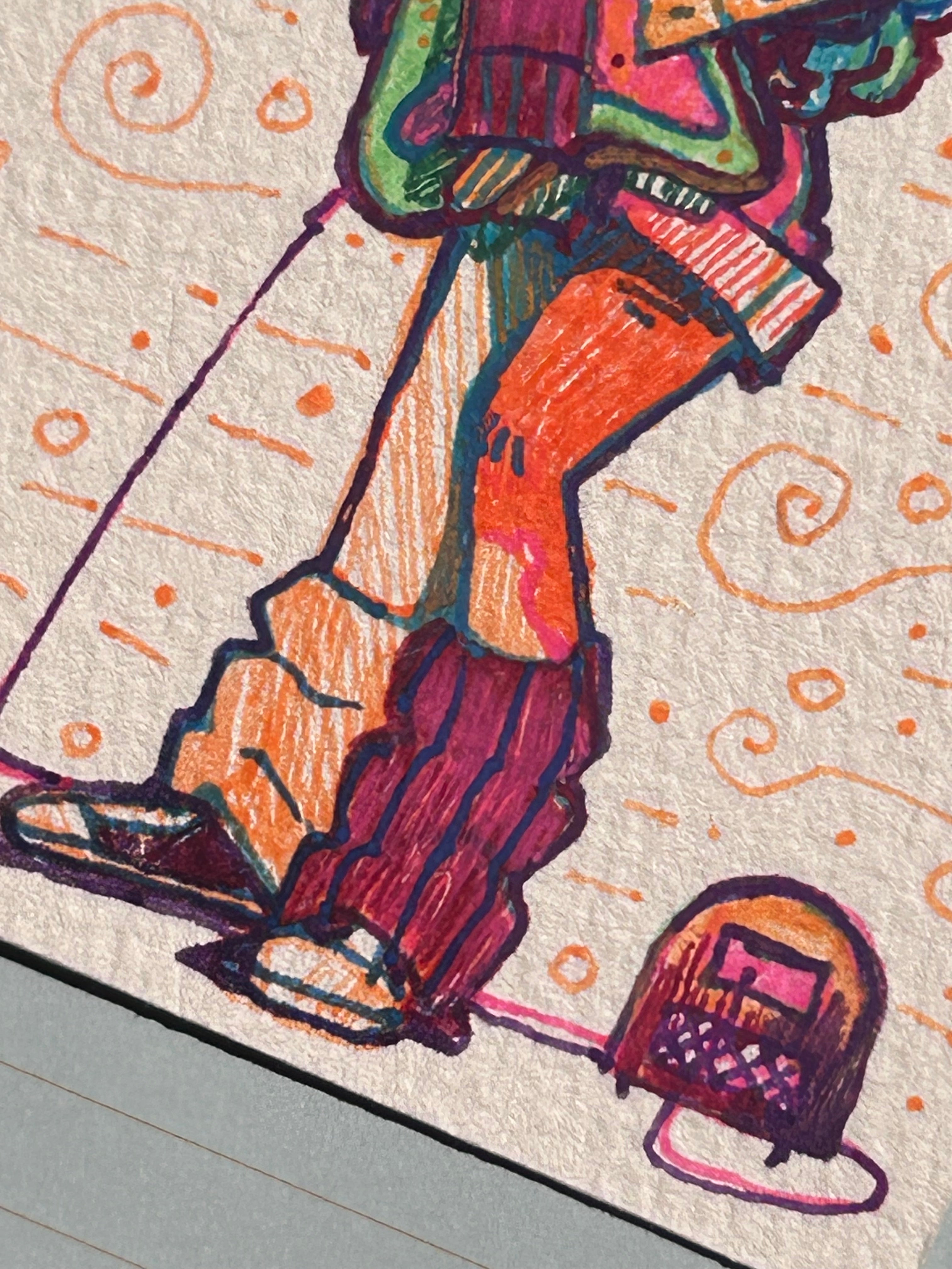 Windy | ACEO Miniature Art, original art,