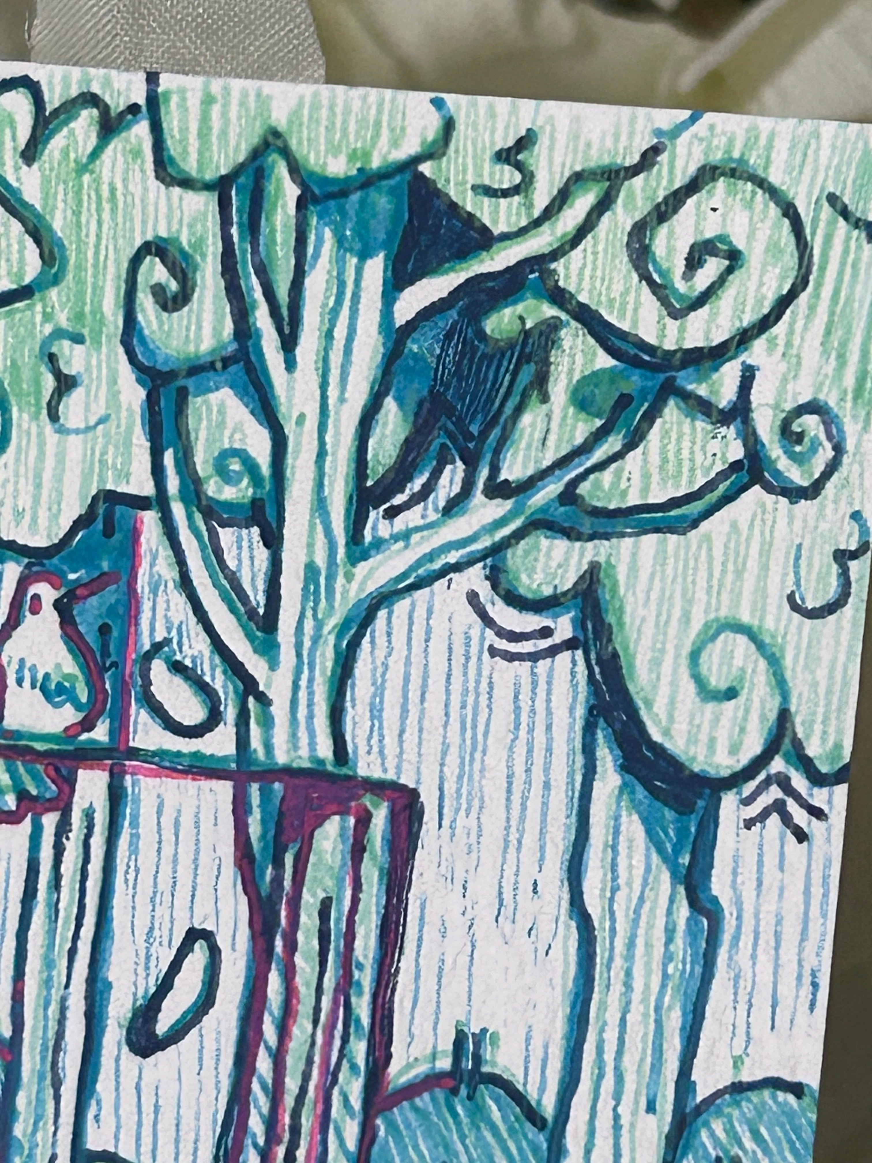 The Miniature Finds: ACEO “The Witch’s Thicket” | Original drawing