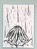 Down Pour | ACEO Miniature Art, original art