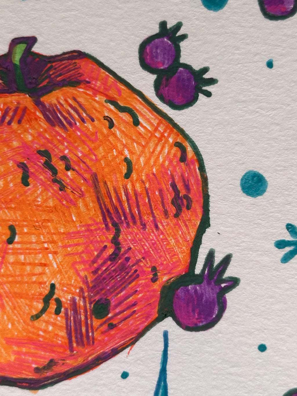 Healthy Fruits | ACEO Miniature Art, original art
