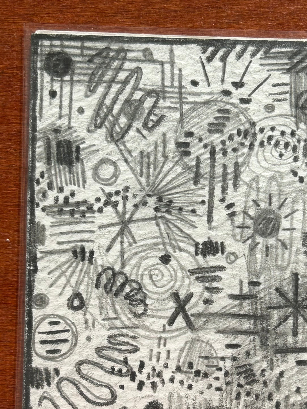 Frustration Part: I Abstract Maximalism Original ACEO Art Card, 2.5" x 3.5" Miniature Art