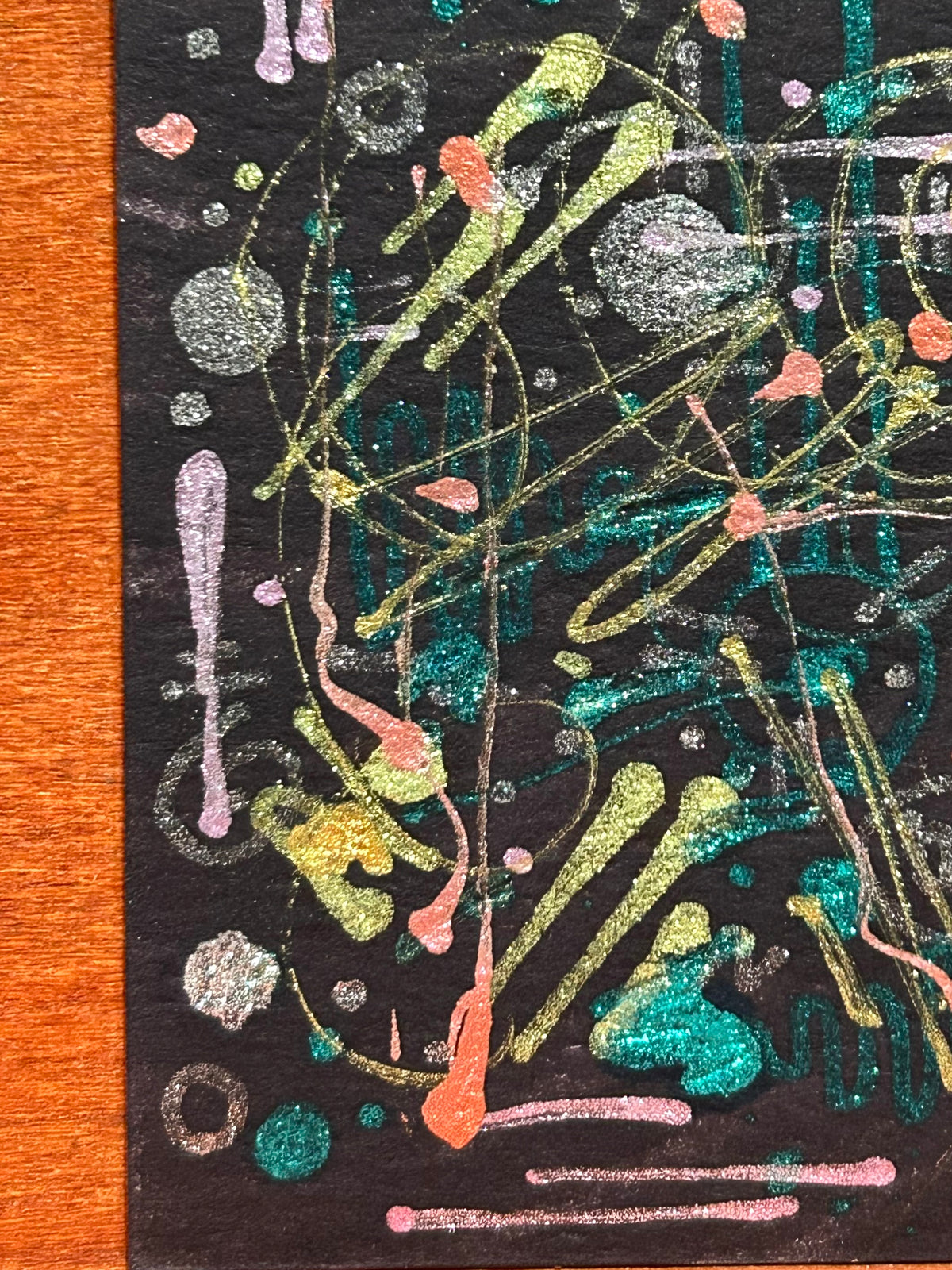 Mania Part: III Abstract Maximalism Original ACEO Art Card, 2.5" x 3.5" Miniature Art