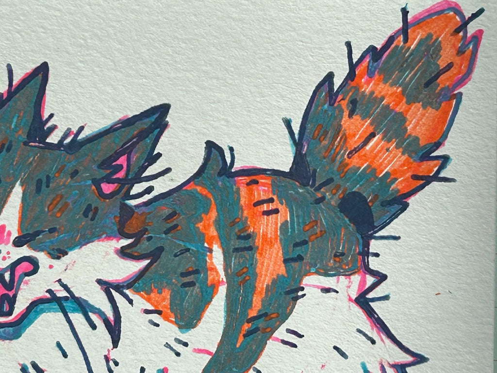 Angry Kitty | ACEO Miniature Art, original art