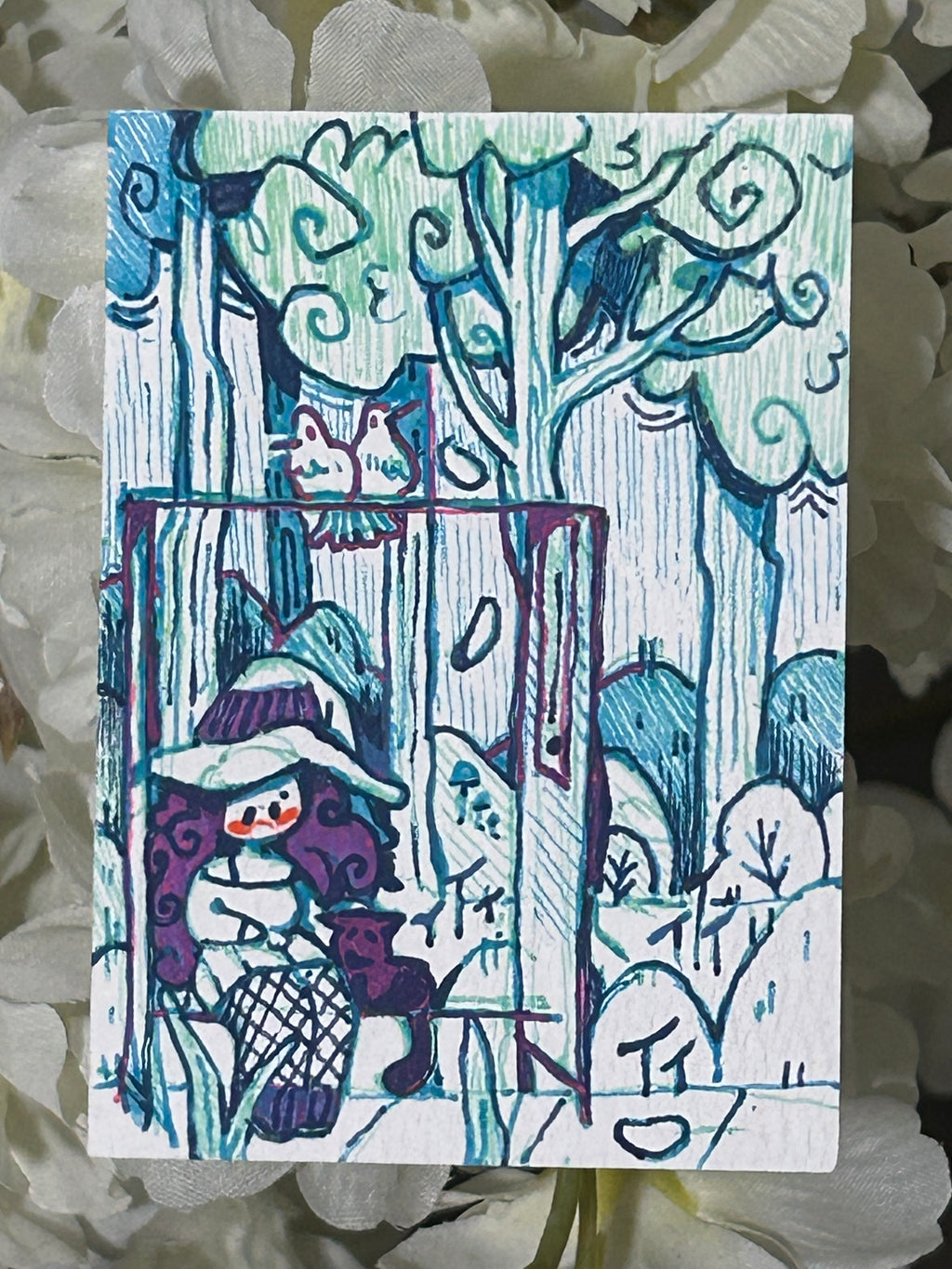 The Miniature Finds: ACEO “The Witch’s Thicket” | Original drawing