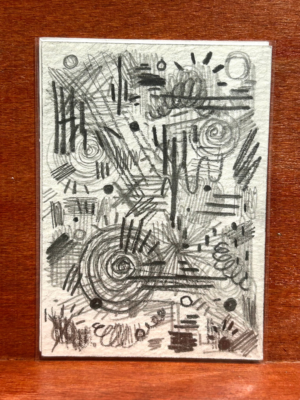 Frustration Part: II Abstract Maximalism Original ACEO Art Card, 2.5" x 3.5" Miniature Art