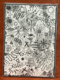 Frustration Part: I Abstract Maximalism Original ACEO Art Card, 2.5" x 3.5" Miniature Art