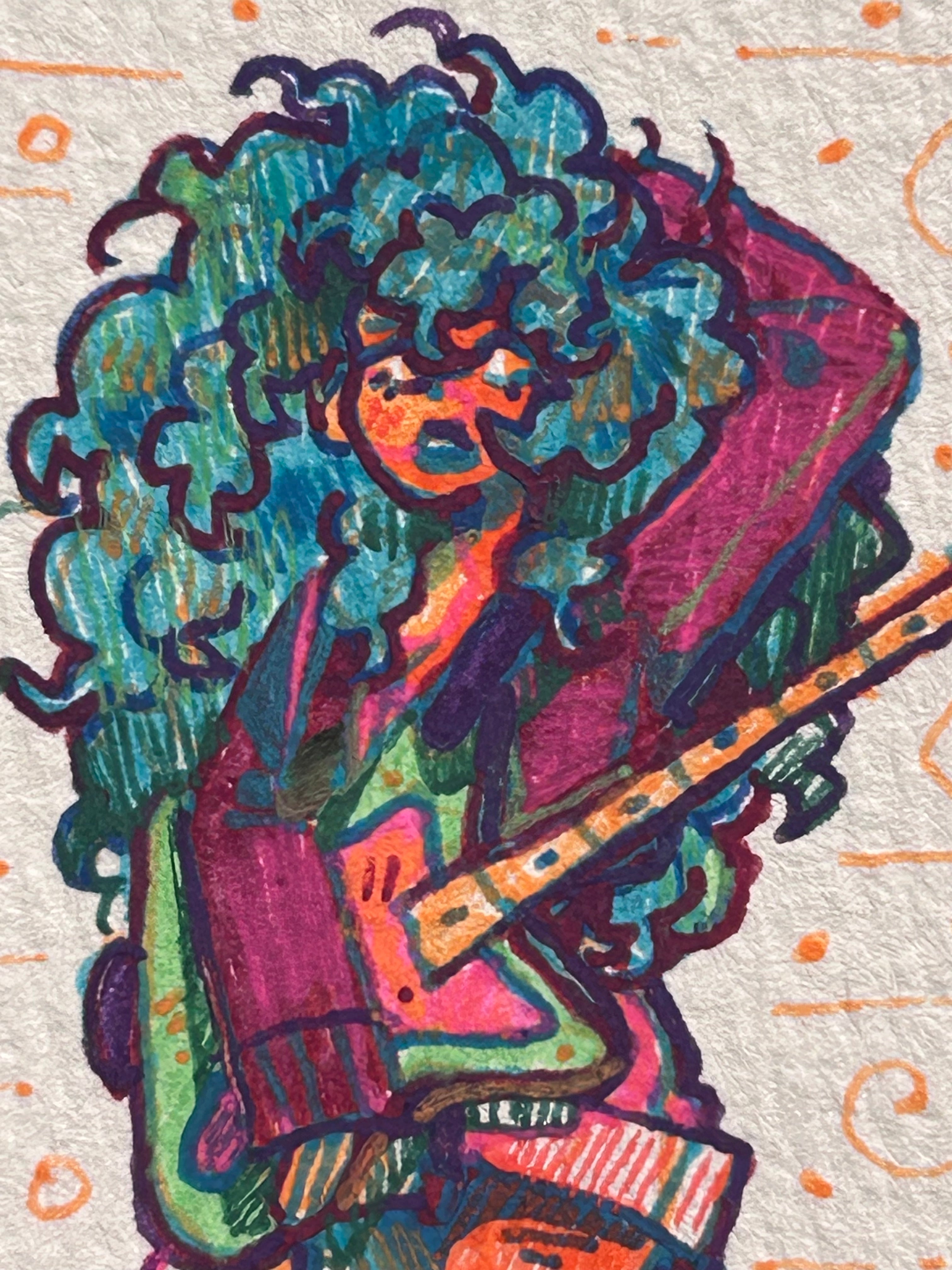 Windy | ACEO Miniature Art, original art,