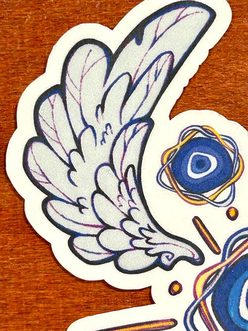Angelic Celestial Evil Eye | Waterproof vinyl Sticker