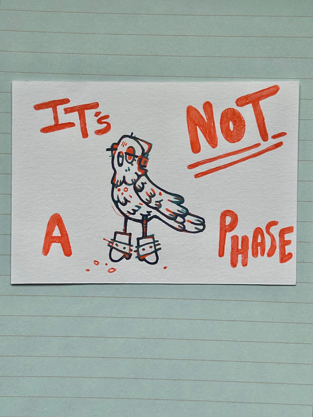 It’s Not A Phase | ACEO, Miniature Art, original art