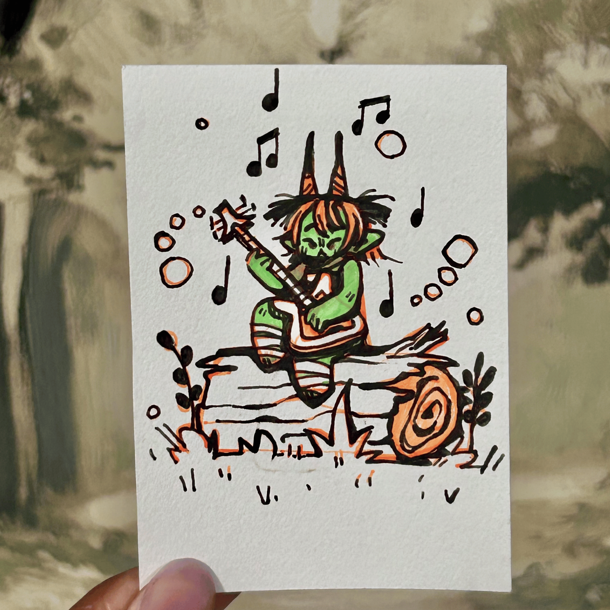 Late night session | ACEO Miniature Art, original art