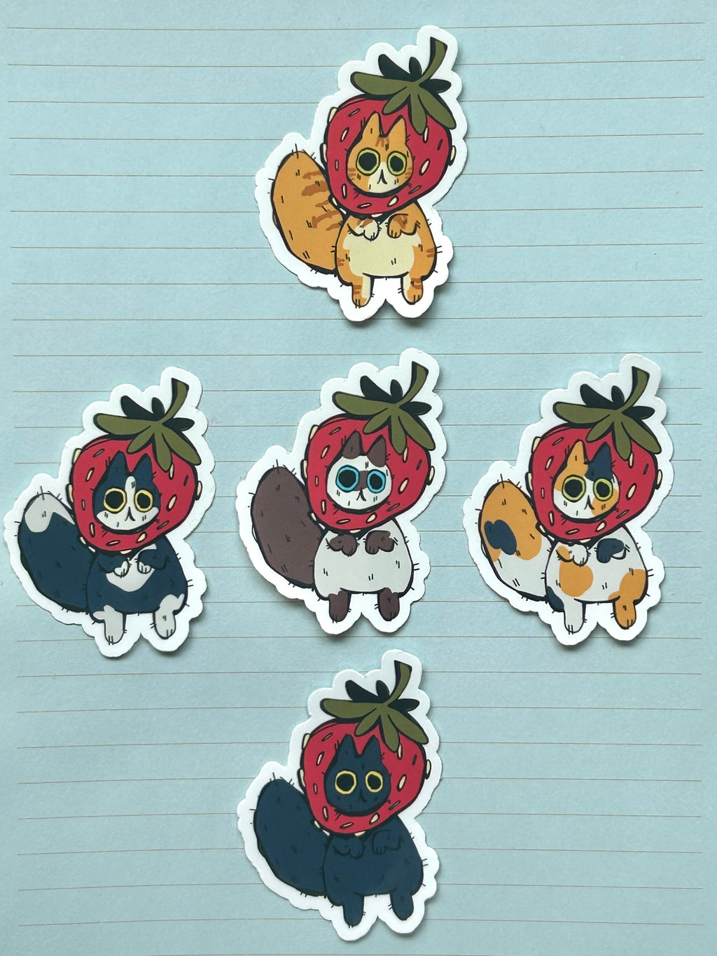 Strawberry Cat Sticker