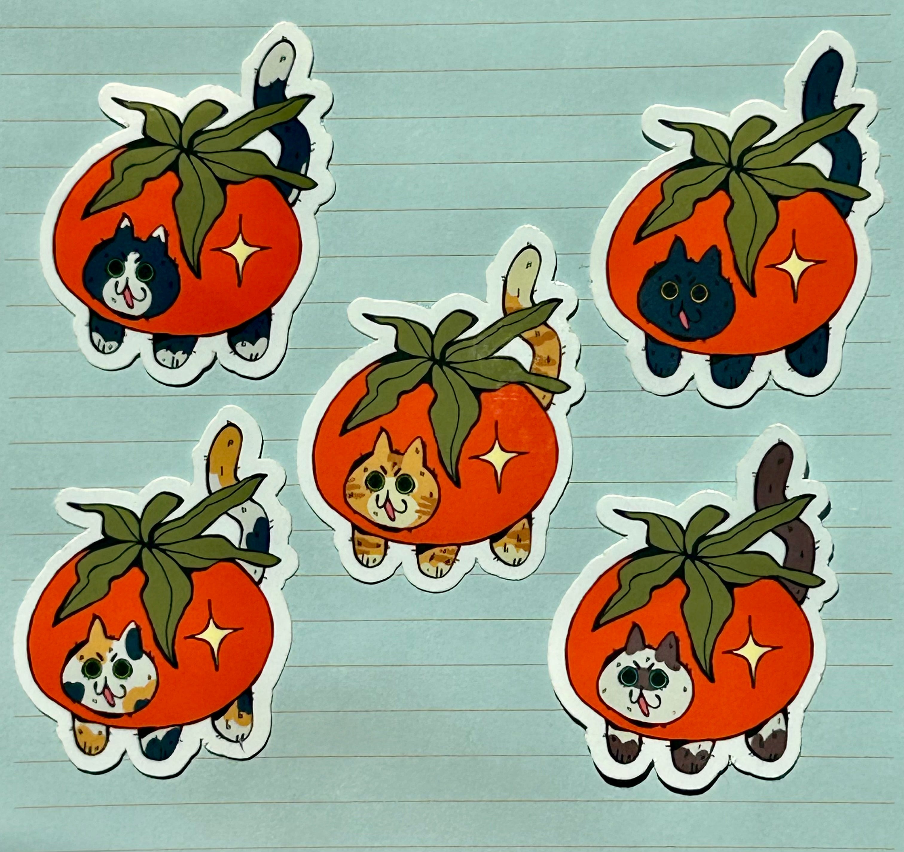 Tomato Cat Sticker