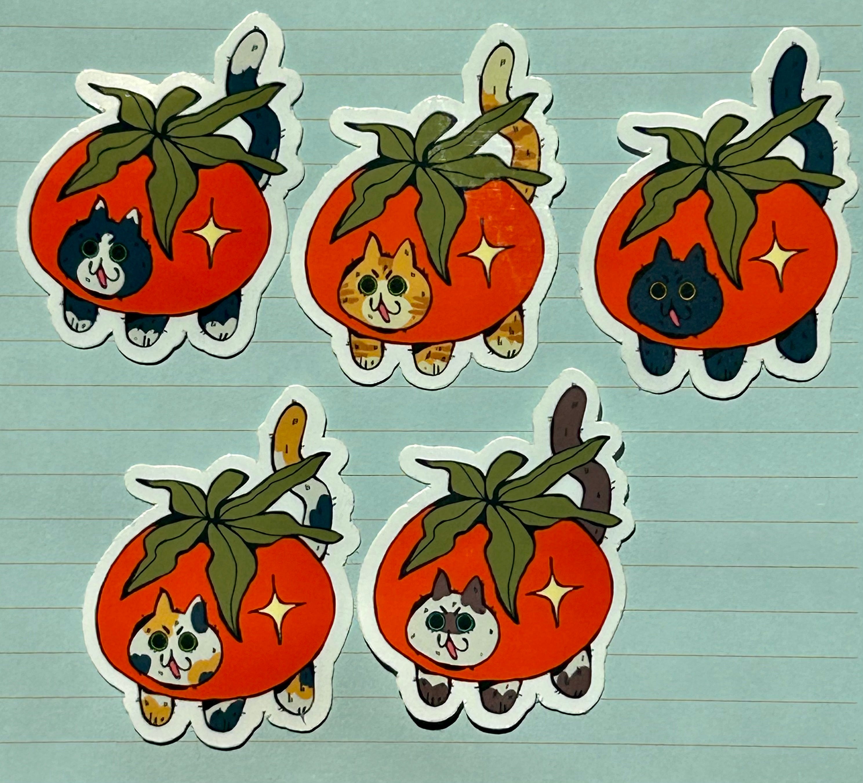 Tomato Cat Sticker