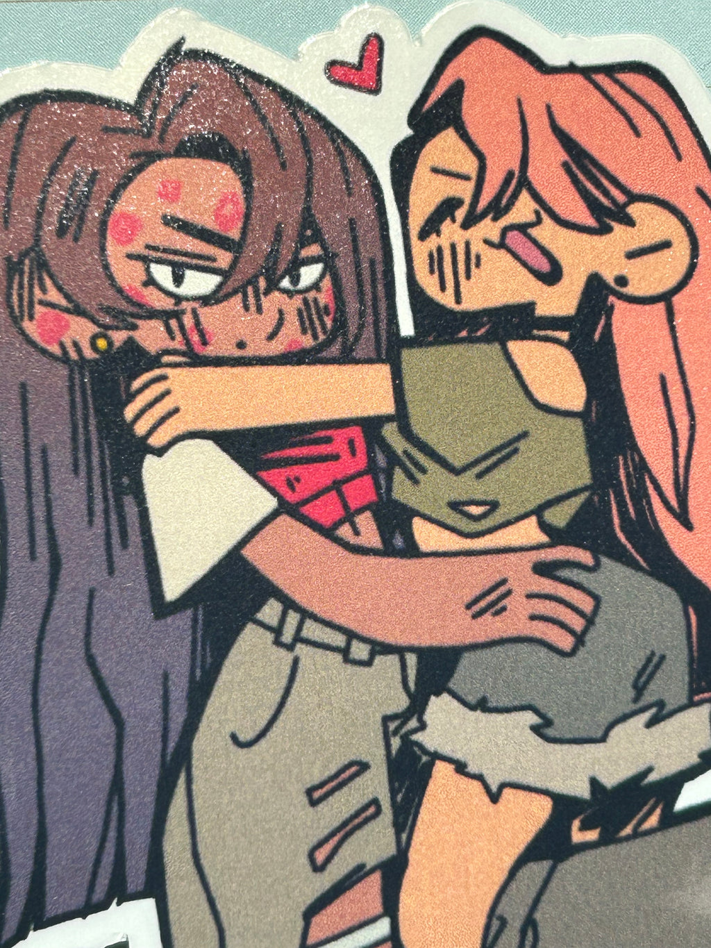 Mine! Possessive Lesbian Couple Sticker