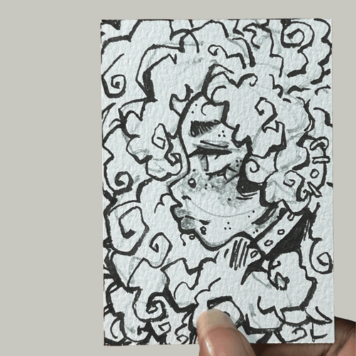 Contemplation | ACEO, original art