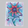 Eye Flower | ACEO Miniature Art, original art